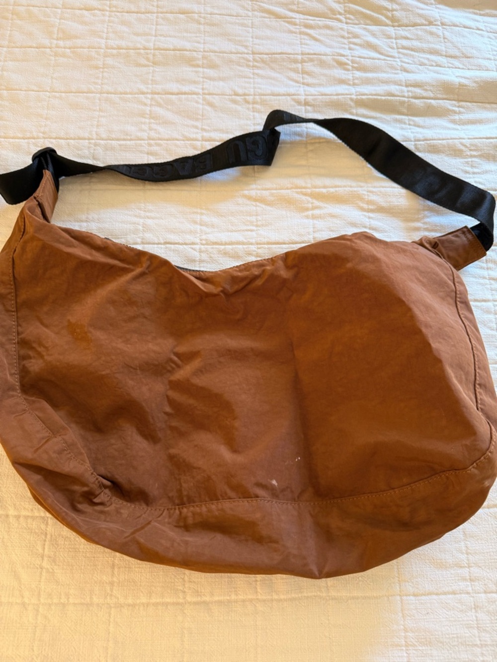 Baggu Large Crescent Crossbody (Brown Color)